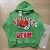 Streetwear Geometric Zip Hooded Sweatshirt Men Women Oversized Fleece Graphic Top