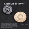 10 шт. круглых пуговиц для свитера, высококачественная изысканная женская одежда, кашемировое пальто, рубашка, черные пуговицы Daquan