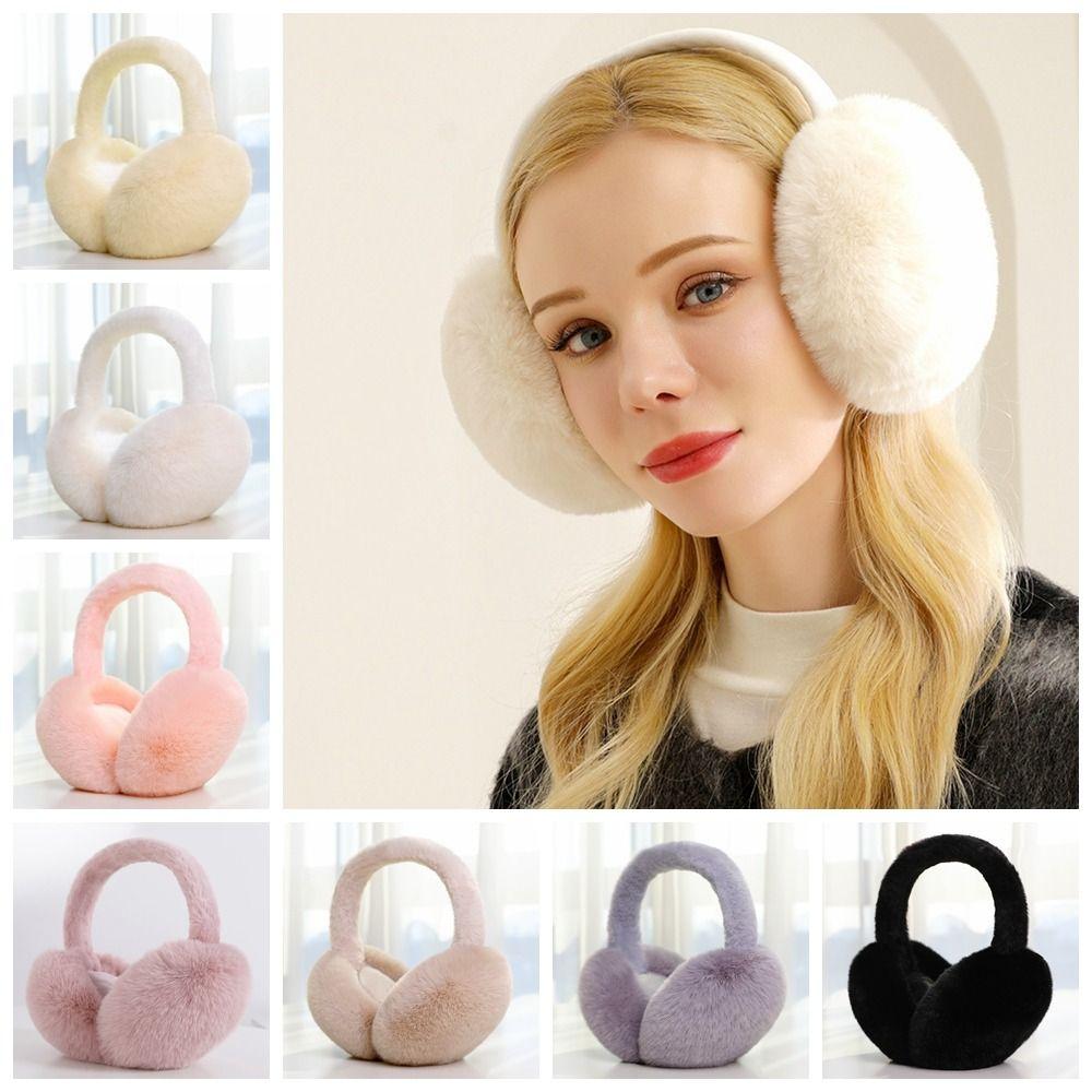 Thicken Foldable Earmuffs Folding Winter Ear Cover Fashion Plush Earmuffs Outdoor