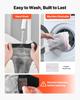 VEVOR Heated Socks, 6000mAh Battery Powered, Rechargeable Heating Socks with 4 Heating Levels, Electric Heated Sock with APP Control for Men Women