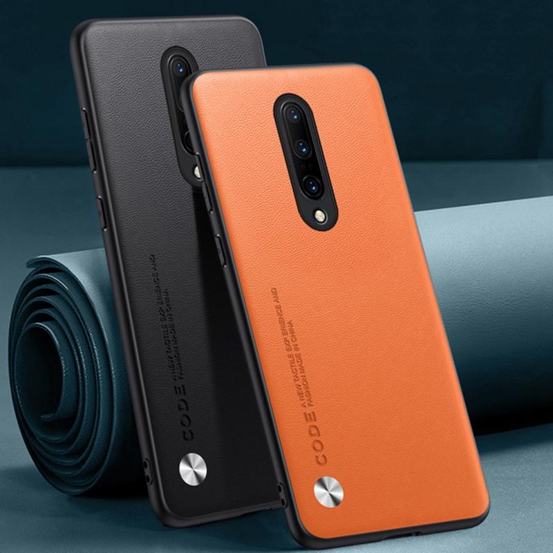 Роскошный чехол из искусственной кожи для OnePlus 7 Pro 7Pro, задняя крышка, матовый силиконовый противоударный чехол для телефона с полной защитой для One Plus 7 Pro