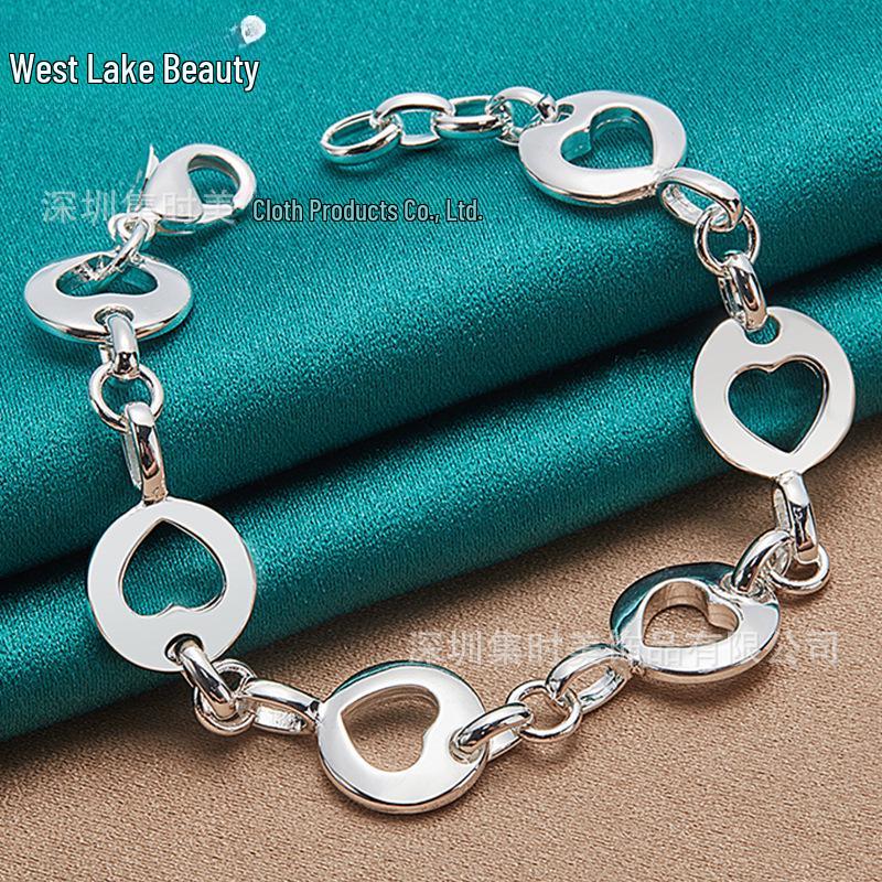 Браслет-шарм «Сердце из серебра» West Lake Beauty для женщин