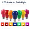 1Pc Colourful E27 B22 Screw Base Pear Shape Lamp E27 110V 220V Light Bulb Pink Purple Red Blue White For Home Party 360°Lighitng