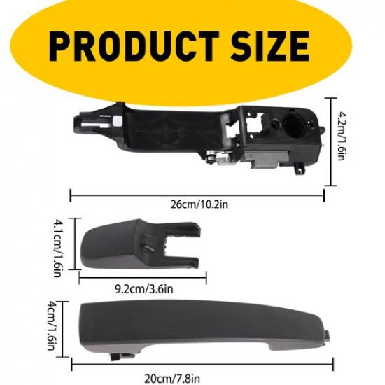 Exterior Door Handle and Bracket Front Driver Left Side for 2008-2011 Ford focus