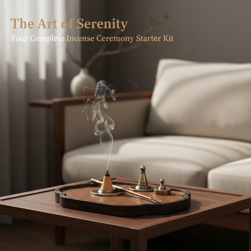 Alloy Incense Cone Making Kit Complete DIY Tool Set Durable Design with Spoon for Home Yoga Meditation Aromatherapy