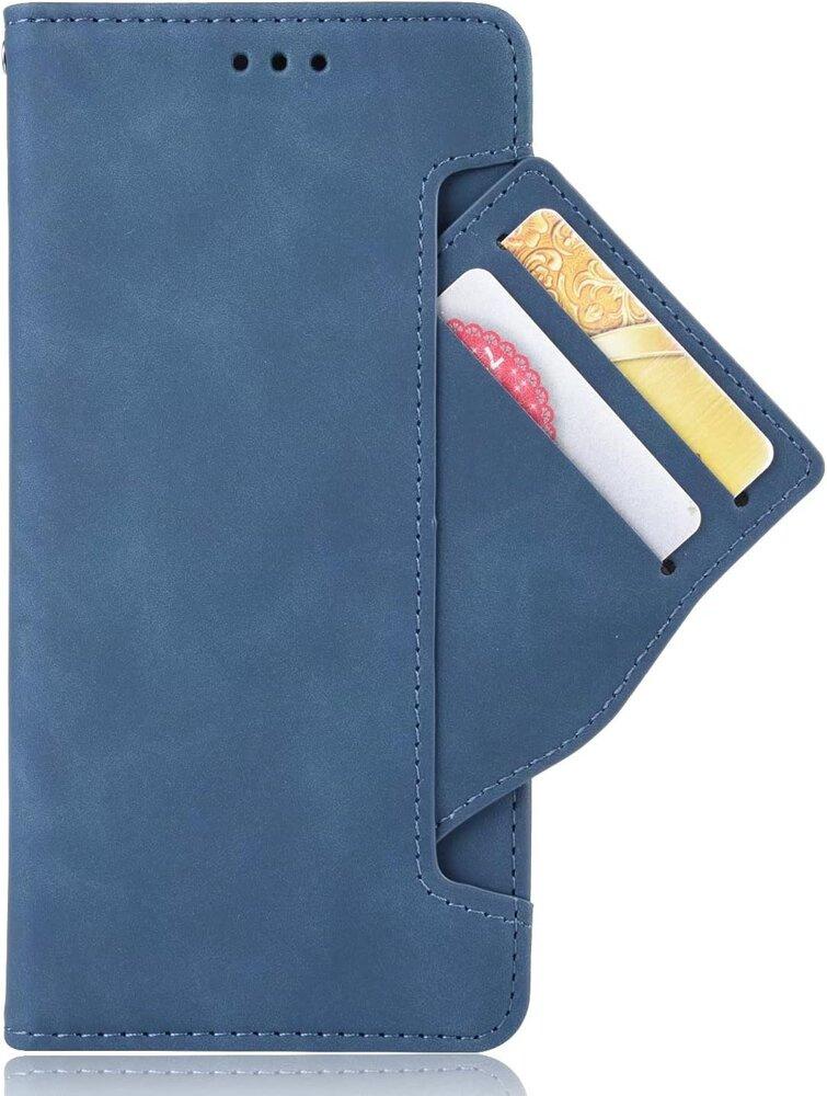 Flip Case for Oppo Reno 12 Pro, Card Slot, Navy Blue