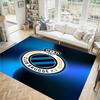 Club Brugge FC Design Crystal Velvet Carpet Cozy Non?Slip Printed Rug For Bedroom Living Room Entrance