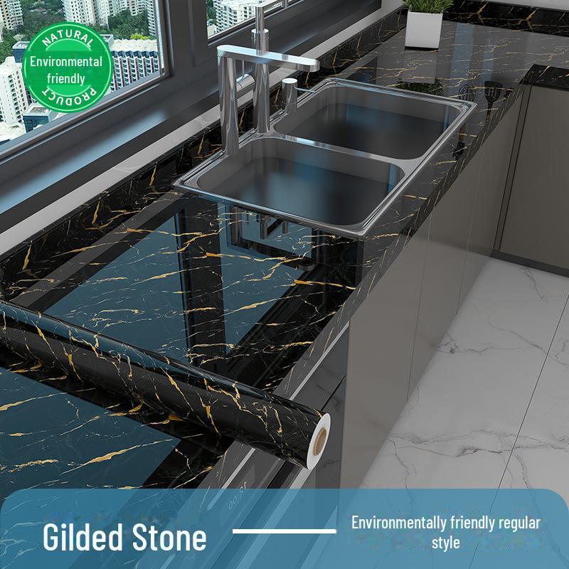 Мраморная антимасляная высокотемпературная самоклеящаяся наклейка для кухонной столешницы