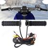 DC 12V Motorcycle ATV Heated Grip Cover Smart Temperature Control Scooter Moped Bar Hand Warmer 5 Gear Motorbike ATV Accessories