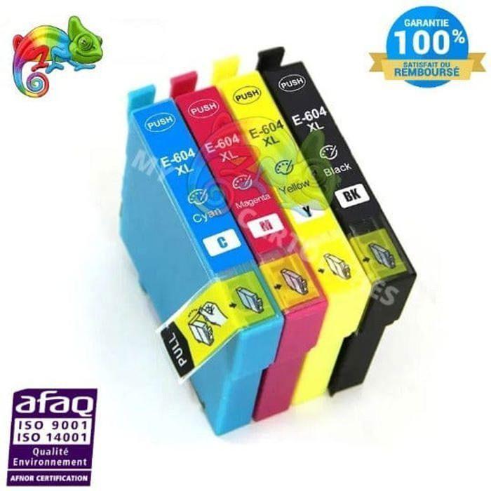 Lot de cartouches d'encre compatibles Epson 604XL pour XP-2200 XP-2205 XP-3200 XP-4200 XP-3205 XP-4205