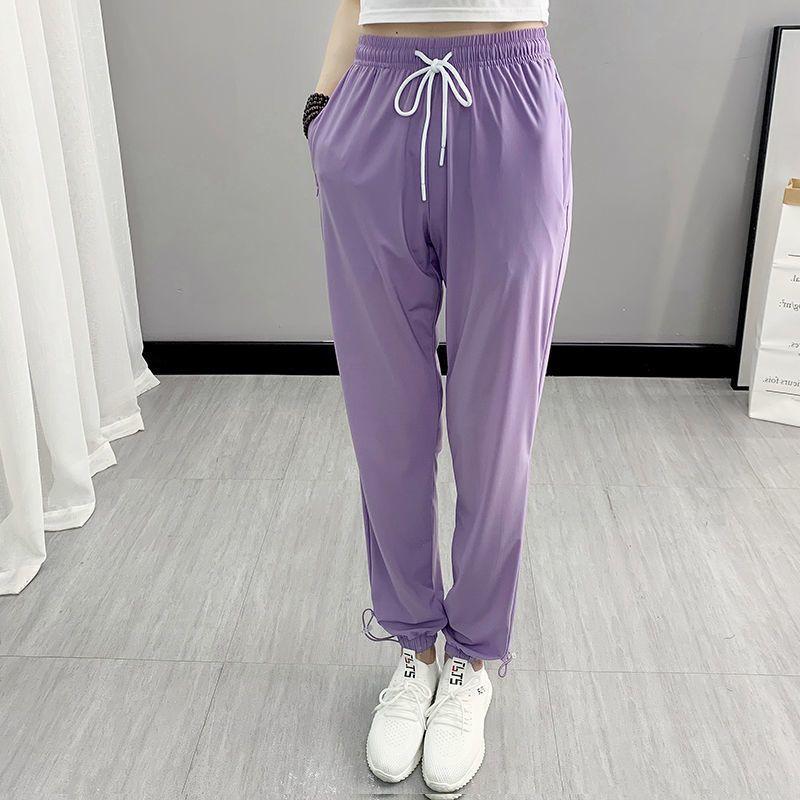 Дышащие быстросохнущие спортивные брюки для женщин, летние брюки для бега на открытом воздухе