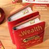 100 Envelopes Money Saving Challenge New Year Horse Waterproof Binder Savings Challenges Book PU With Password Lock