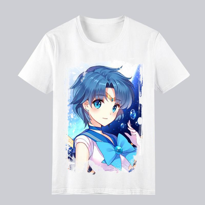 New Arrival Sailor Moon TShirt Summer Short Sleeve Tee for Unisex Women Loose Fit Cartoon Anime Tops