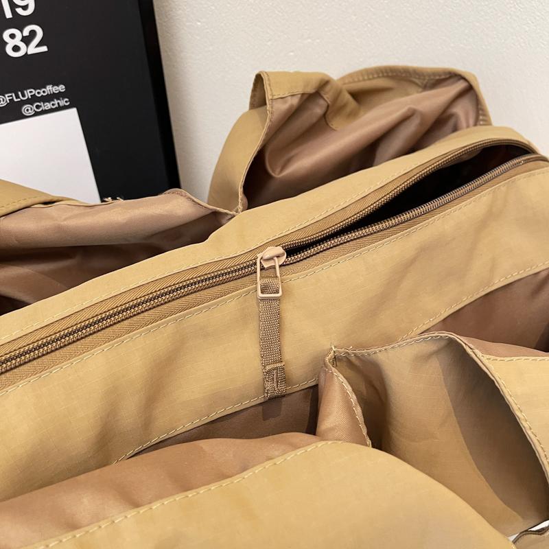 Сумка Легкая Большая Вместительная Сумка Через Плечо Дорожная Сумка Однотонная Сумка-тоут