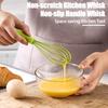 Силиконовый венчик для взбивания яиц, ручной венчик для яиц с нескользящей ручкой, ручные проволочные венчики с силиконовым покрытием для смешивания, приготовления пищи, перемешивания