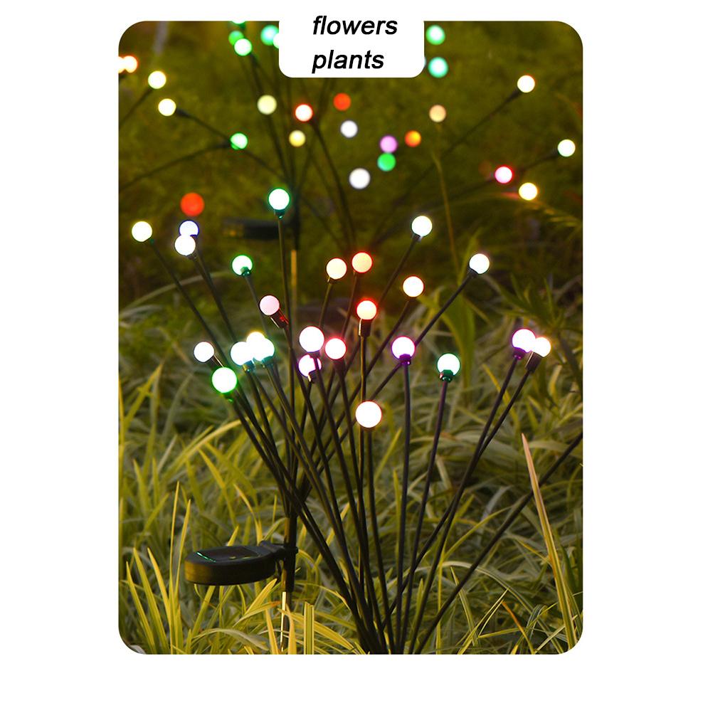 6/8/10 светодиодный солнечный светильник для уличного украшения сада, пейзажные огни, фейерверк, светлячок, газонные лампы, лампа для декора загородного дома