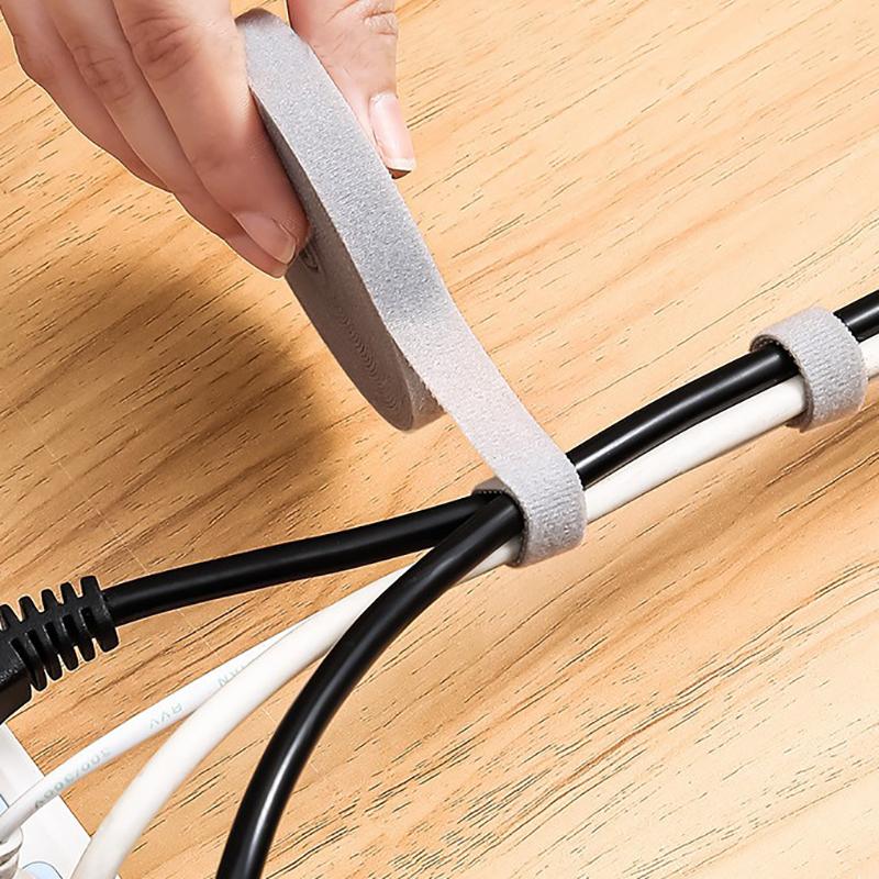 5M органайзер для кабелей, лента для намотки проводов, стяжки для укладки кабелей для наушников и мышек, протектор