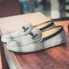 Luxury Spring Autumn Men Loafers Genuine Leather Suede Shoes Mens Driving Boat Shoes Slip-On Casual Moccasins Breathable Flats