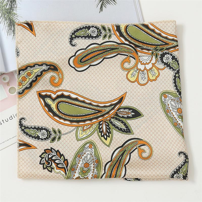 50 * 50 см шелковые шарфы весна и осень универсальное украшение профессиональные маленькие квадратные шарфы защита шеи связывающая сумка