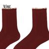 Stylish Socks for Loafers Ruffle Crew Women, Cotton Frilly Lace Socks, Soft Breathable Lazy Pleat Style Casual Ankles Daily Wear And Fashionable