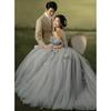 Wedding Dress 2025 New Light Wedding Dress Mori Flower Puffy Skirt Colored Yarn Tube Top Travel Wedding Dress
