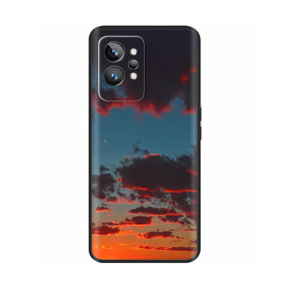 Чехол для Realme GT2 Pro Модный Мягкий ТПУ Расписной Матовый Силиконовый Задняя Крышка Телефона Для Oppo Realme GT 2 Pro Чехлы Для Realme GT2