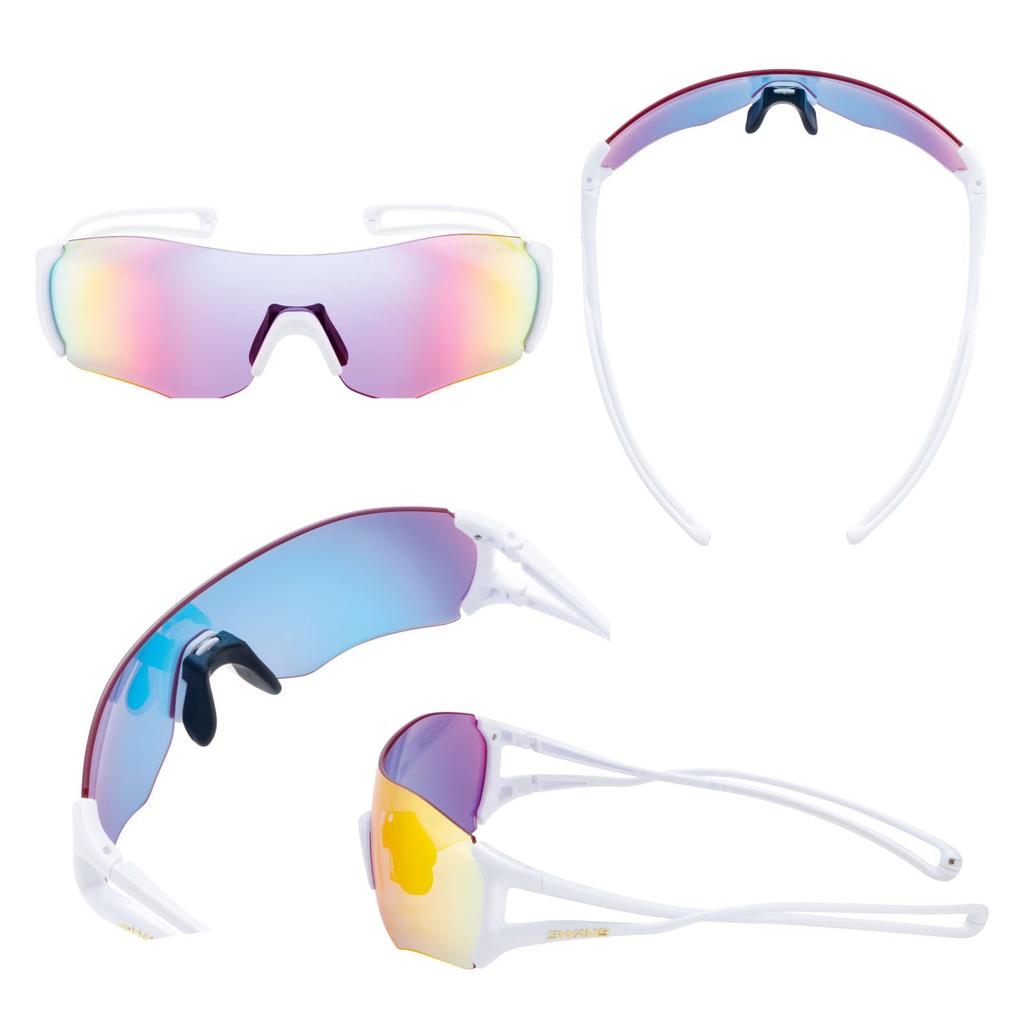 Swans EIGHT8 Сделано в Японии Спортивные PAW Красное Зеркало-тень x Ультра Нептун Пурпурный для Трека и Тенниса E-NOX EN8-3516 Солнцезащитные очки, Зеркальные,