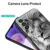 Black Tpu Case For Vivo Y21 Y51A 2021 Y21S Y33S Y51 2020 Y51S Y53s 4G Y72 5G Back Cover Animals The Lion