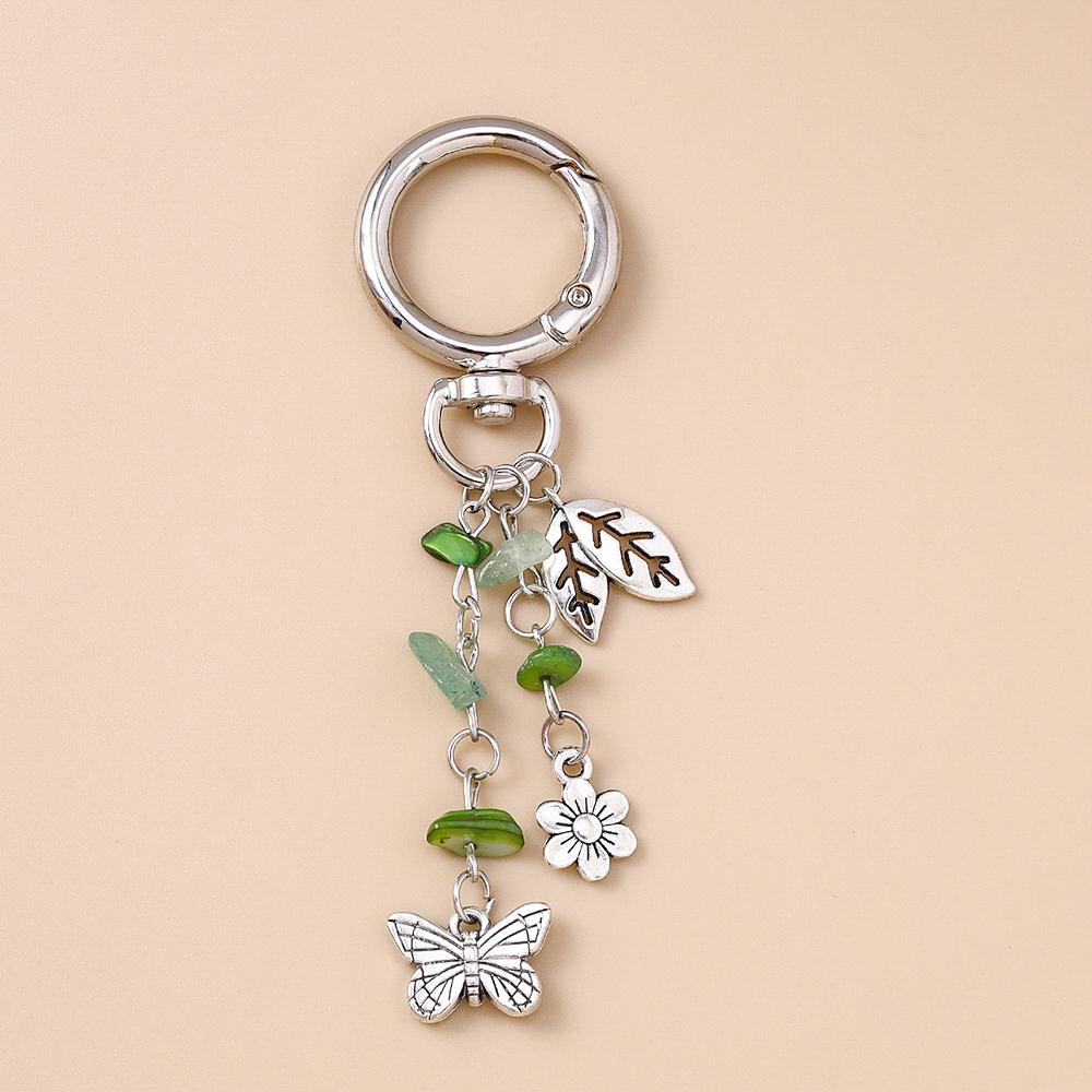 Fashion Flower Animal Keychain Love Heart Key Ring for Women Girls Handbag Pendants DIY Handmade Jewelry Gifts