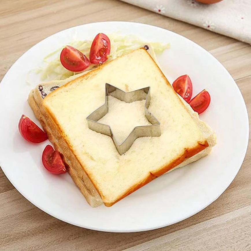 Набор из 5 форм для сахарного печенья, инструменты для самостоятельного изготовления корейских сахарных конфет, формы для конфет из кальмаров из нержавеющей стали для домашнего декора