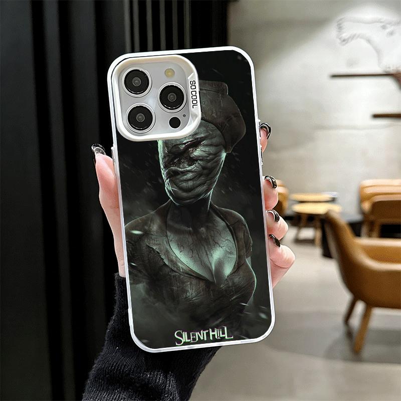 Мягкий чехол для телефона в стиле Silent Hill для iPhone 15 16 17 Pro Max 17Air 16E 14 Plus 13 12 Mini, противоударная задняя крышка