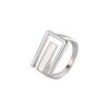 Party Accessories Geometric Gifts Girls Trendy Finger Rings Hollow Ring Rectangular Open Ring