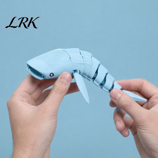 Учебное пособие по морской биологии, 3D-печатная фигурка китовой акулы, реалистичная, из PLA-пластика, с гибкими соединениями, прочная, игрушка-антистресс
