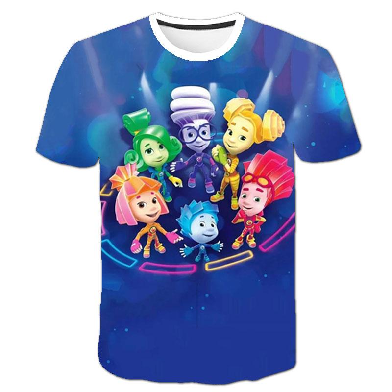 Новая летняя детская модная детская футболка с 3D принтом автомобиля и короткими рукавами, футболка для девочек, детская одежда