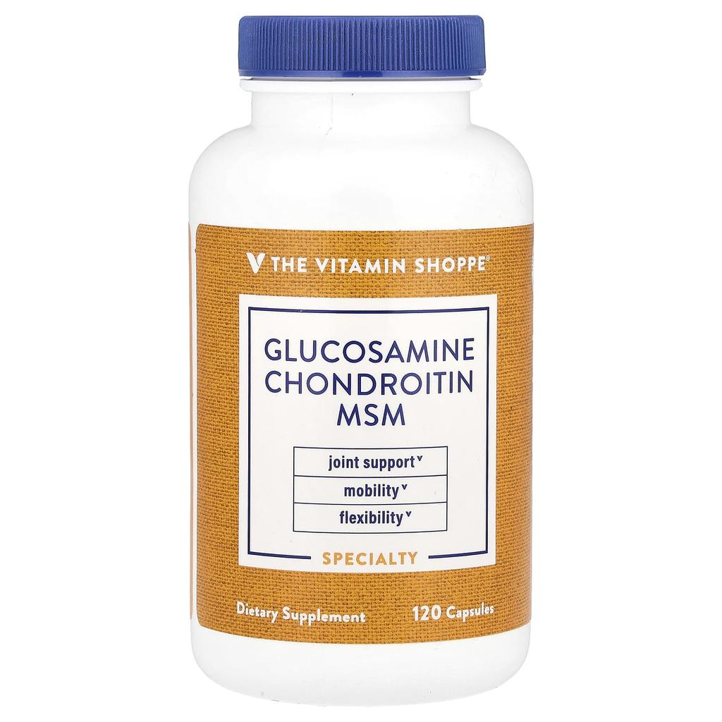 the Vitamin Shoppe Glucosamine Chondroitin MSM, 120 Capsules