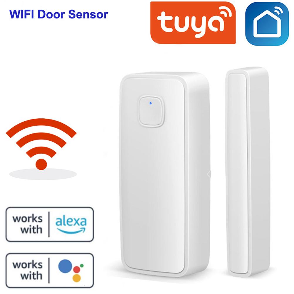 Tuya WiFi Интеллектуальные дверные датчики Интеллектуальное домашнее оборудование для связи Интеллектуальные домашние устройства