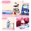Children's water cup Student large-capacity plastic cup Outdoor portable food grade high temperature resistant straw cup
