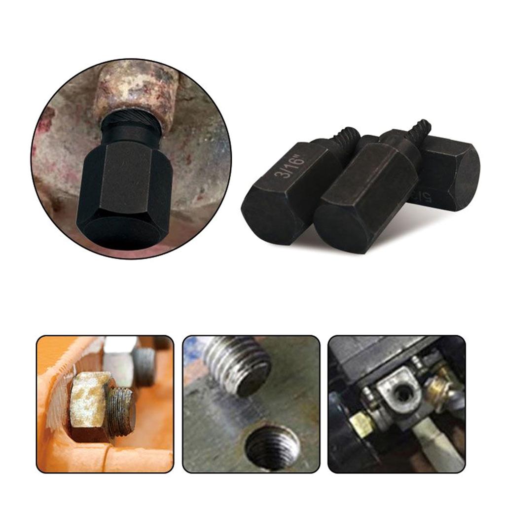 10 шт. Экстрактор поврежденных винтов Сверло Съемник сорванных винтов Easy Out Набор экстракторов болтов Накидной ключ Инструмент для удаления болтов