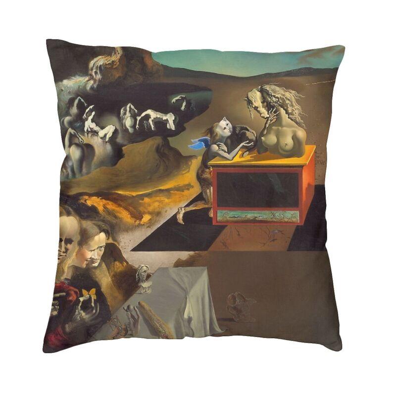 The Persistence Of Memory Cushion Cover 45X45Cm Salvador Dali Painting Art Velvet Cute Pillow Cases For Sofa Home Decor