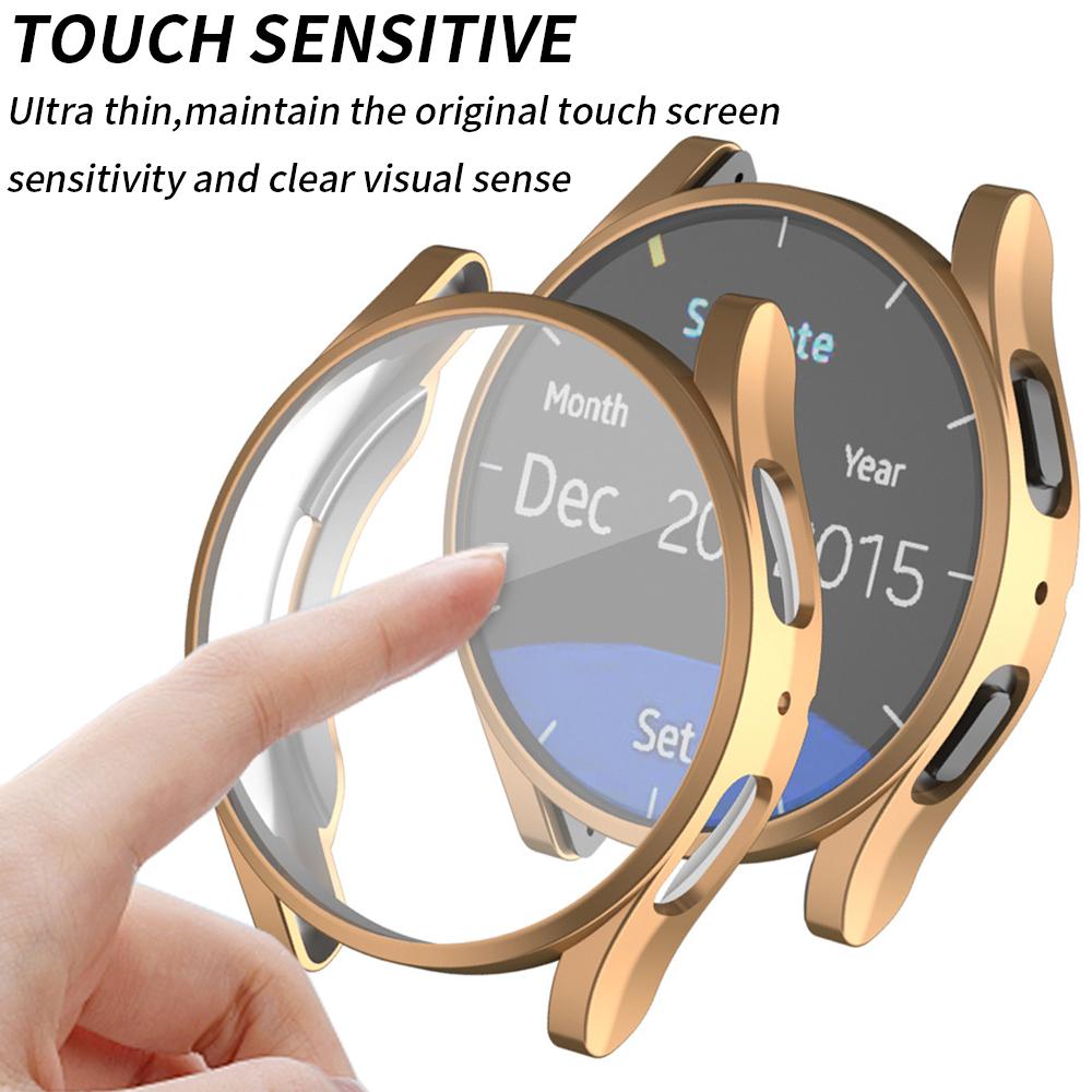 Чехол+Ремешок для Samsung Galaxy Watch 4/5/6 40мм 44мм Всесторонний Мягкий ТПУ Защитный Чехол для Galaxy Watch6 Classic 43мм 47мм Ремешок
