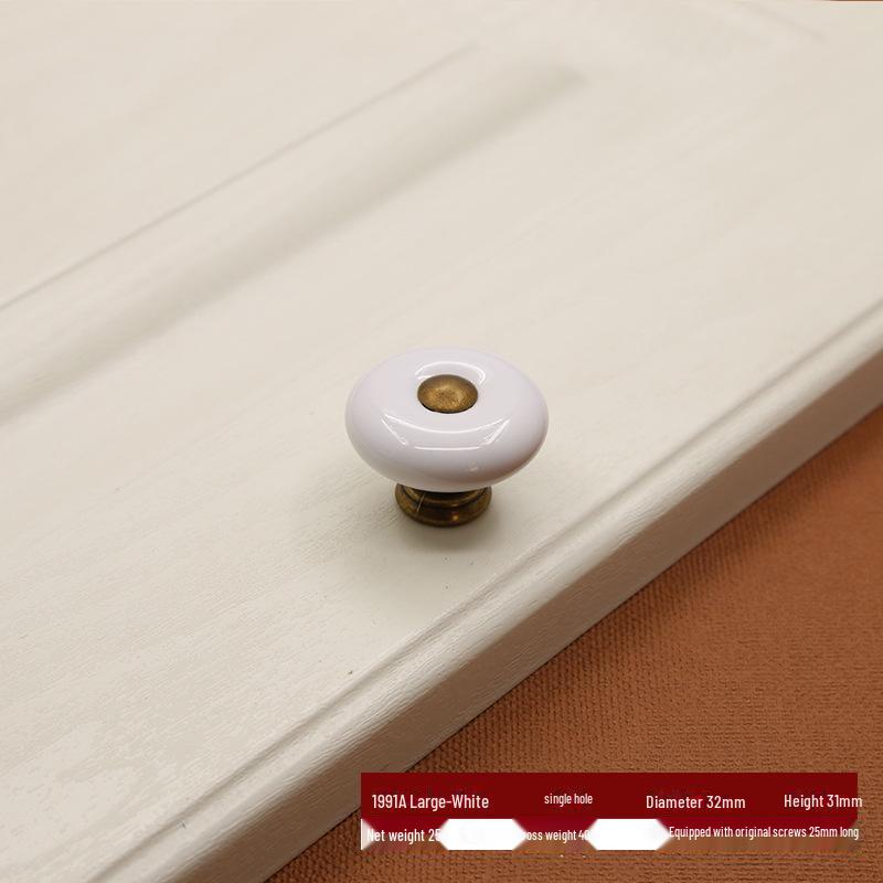 Керамическая ручка из европейского цинкового сплава: Современный черно-белый шкаф и ручка для гардероба