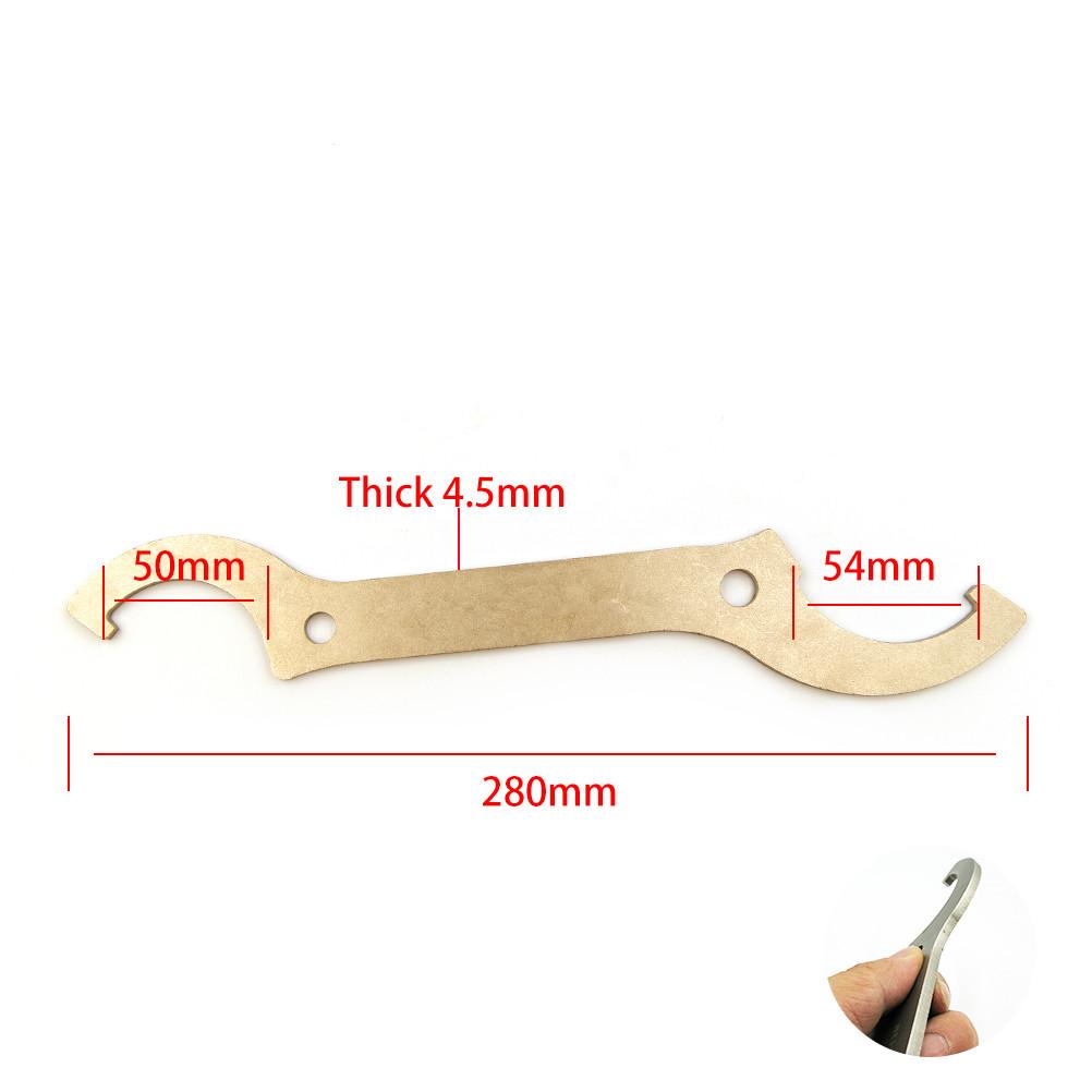 Stainless Steel Motorcycle Rear Shock Absorber Steering Stem Wrench Hook Spanner