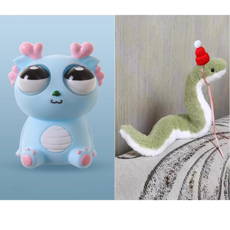 Игрушка-антистресс Dao Le Ge Pop-Eye Dragon - Снятие стресса, сжимайте и щипайте для креативных детских розыгрышей