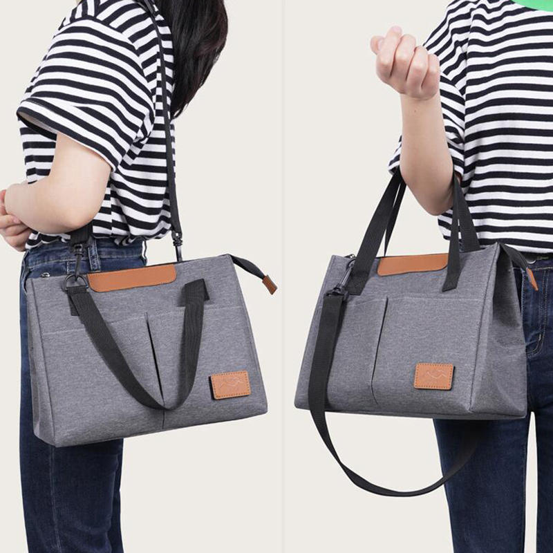 Portable Lunch Food Box Bag Oxford Material Waterproof Insulated Cooler Case Keeps Food Warm Or Cold Ideal for Outdoor Travel Daily Lunch Carrying