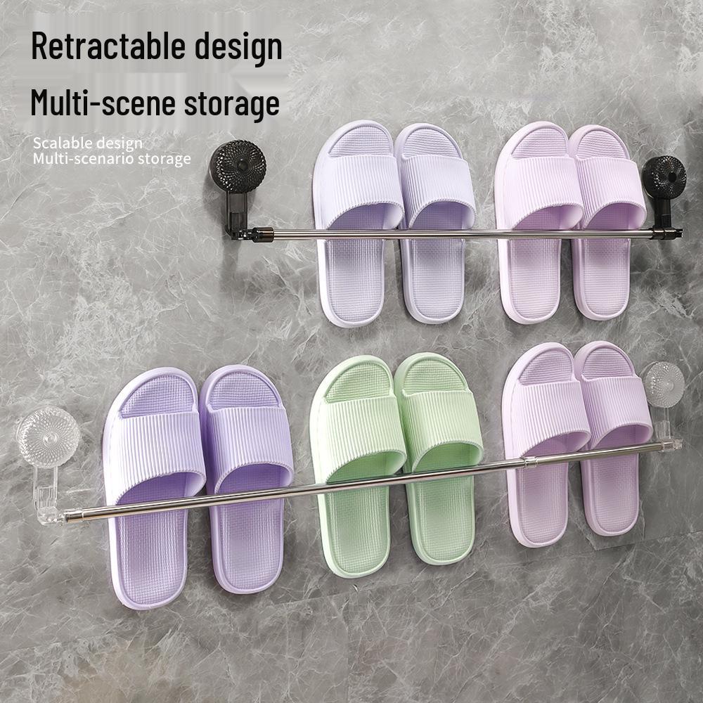Выдвижная полка и держатель для полотенец на присосках, не требующие сверления