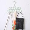 11Holes Bathroom Storage Rack Plastic Hanger Organizer Closet Space Saving Scarf Belt Tie Hat Towel Bag Purse Holder Dorm Room&