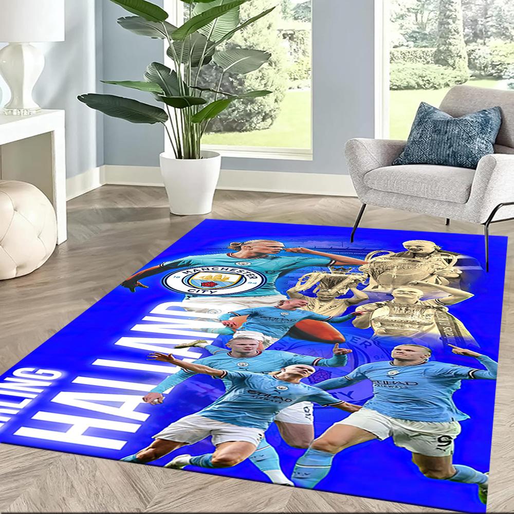 Manchester City Floor Mat Suitable For Bedrooms Entryway Foyer Living Rooms Antislip Carpet Decorate Offices