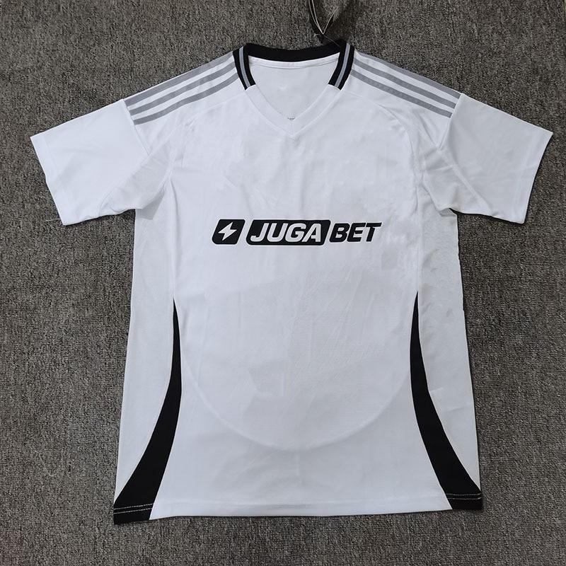 Mens Short Sleeve Football Jersey Home Kit Colo-Colo 2025-2026 Fan Edition Bamboo Fiber Performance Sportswear