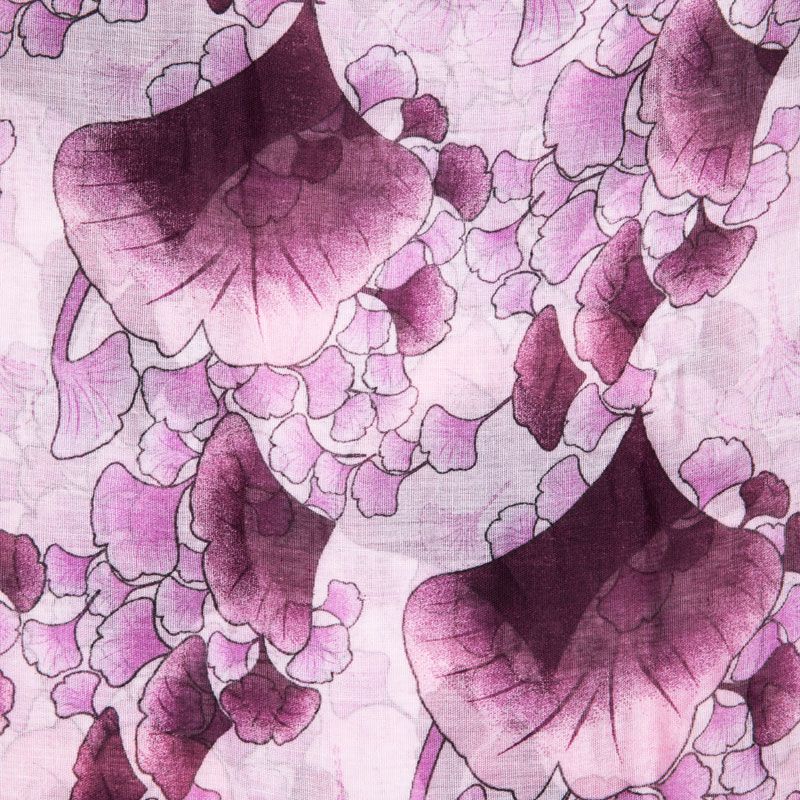 Шарф Feridia розовый с лепестками 90x180 см Женский RODIER