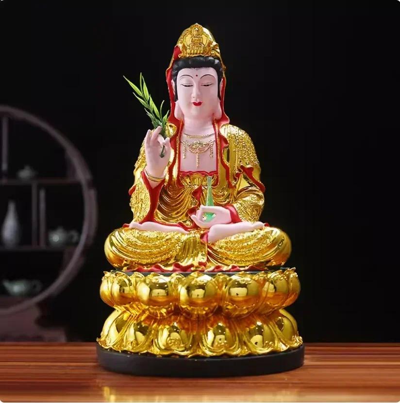Будда Шакьямуни Кшитигарбха Бодхисаттва Авалокитешвара Статуя Будды Домашний зал Будды Предлагает украшения Мебель для дома
